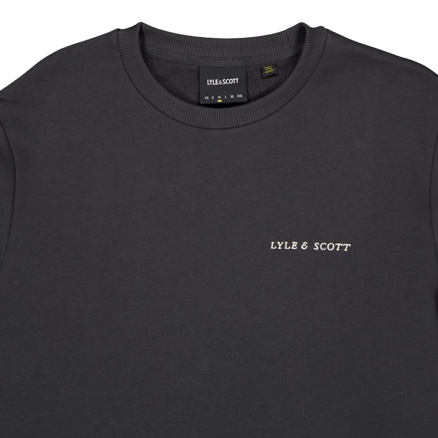 Embroidered Crew Neck Sweatshirt