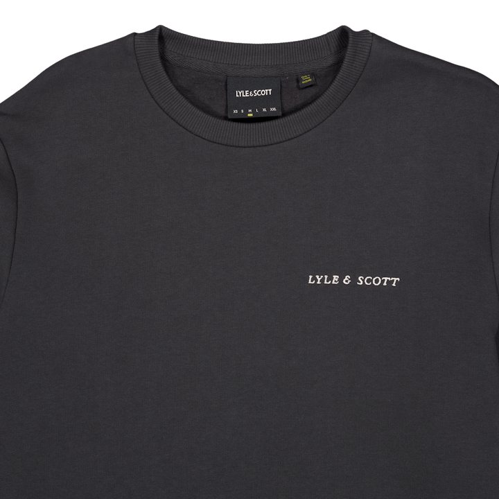 Embroidered Crew Neck Sweatshirt