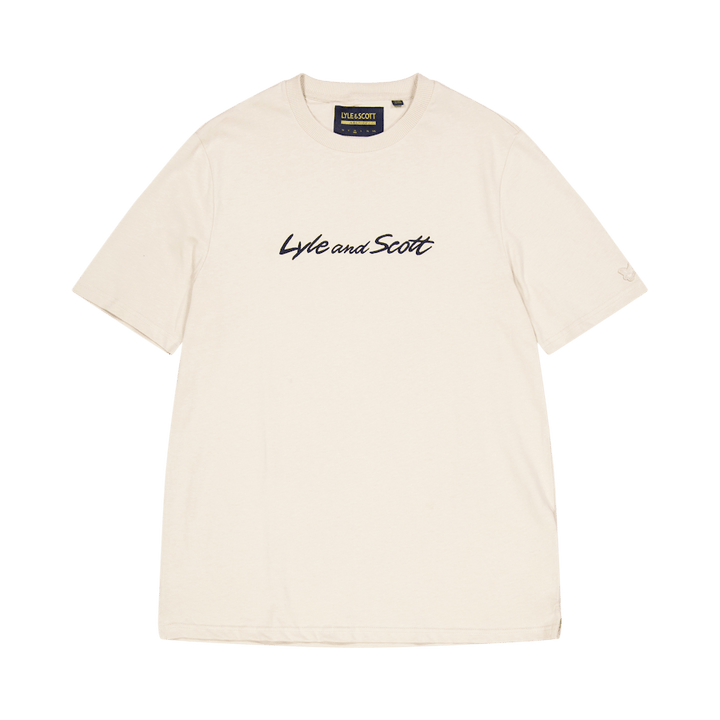 Script Embroidery T-shirt W949 Viaduct