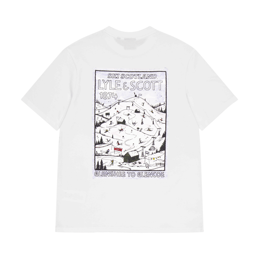 Ski Hill Graphic Print T-shirt W994  Out