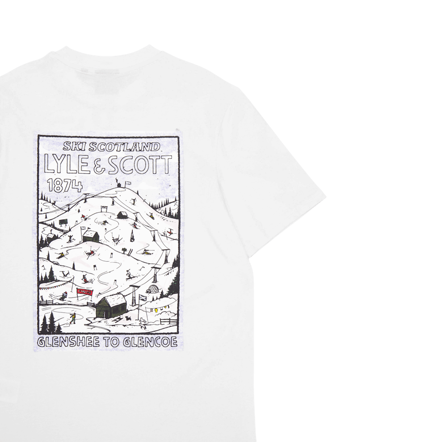 Ski Hill Graphic Print T-shirt W994  Out
