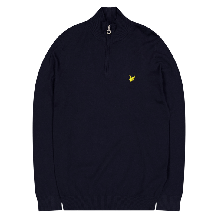 Cotton Merino Quarter Zip Jump Z271 Dark