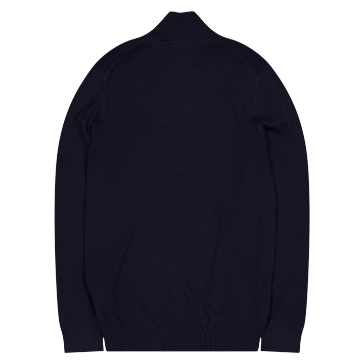 Cotton Merino Quarter Zip Jump Z271 Dark
