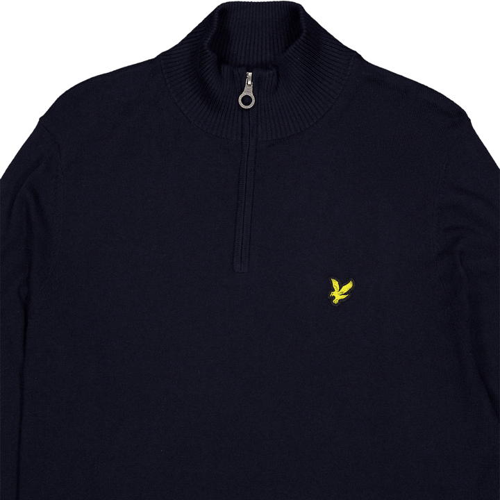 Cotton Merino Quarter Zip Jump Z271 Dark