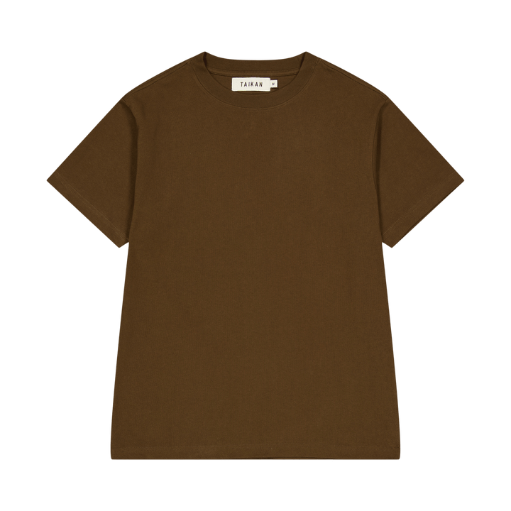 Heavyweight S/s T-brown Brown
