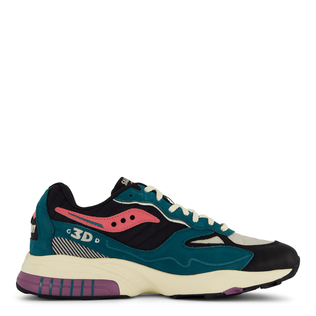 3d Grid Hurricane Green/black