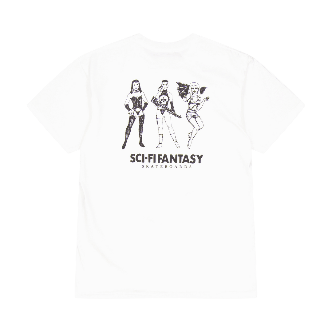 T-shirt Macho Girls blanc