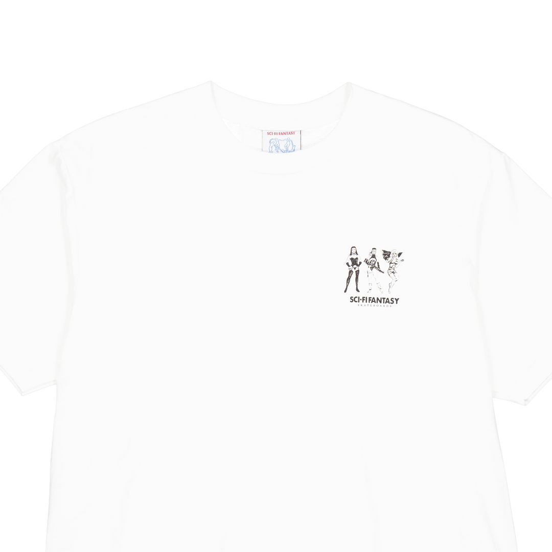 T-shirt Macho Girls blanc