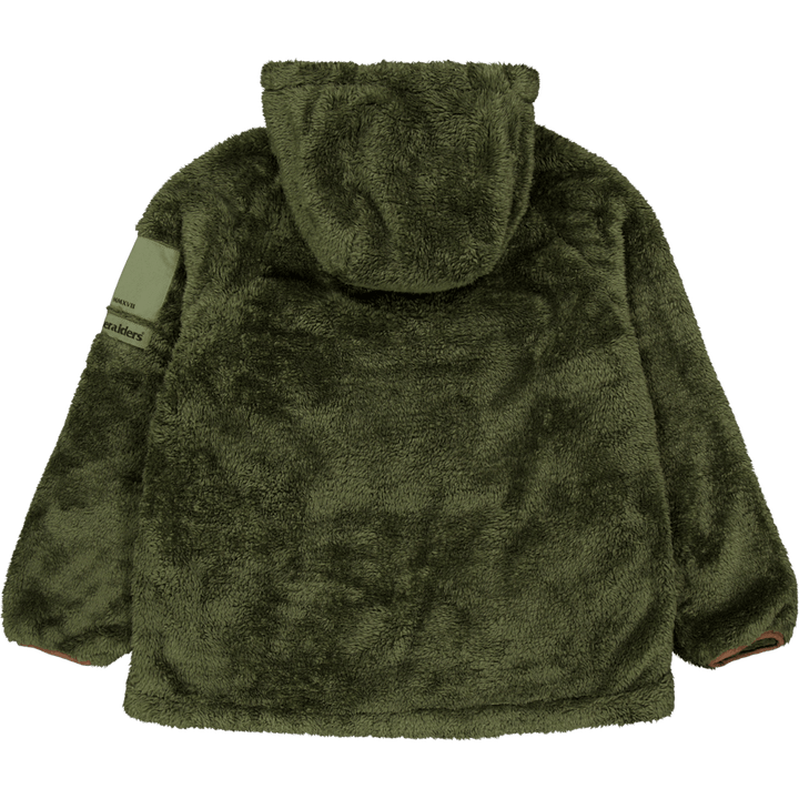 Pile Fleece Hoodie Olive Olive