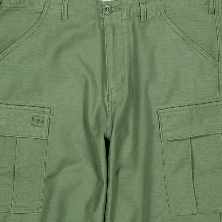 6 Pocket Army Byxor Oliv