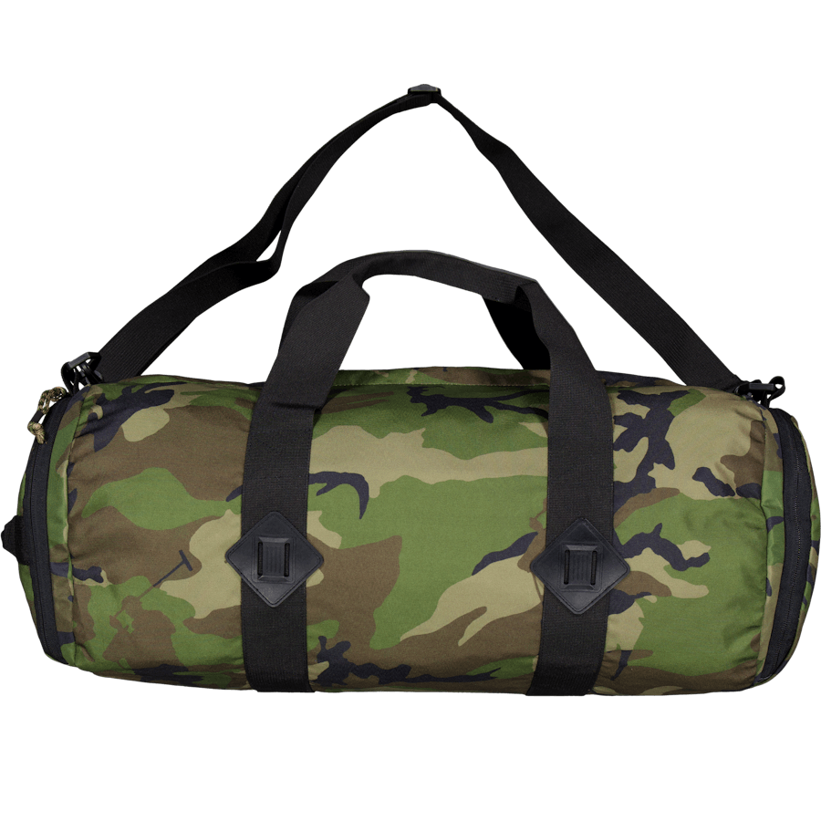 Camo Canvas Packable Duffel Olive Pony Camo