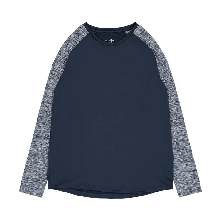 Raglan Langarm Blau