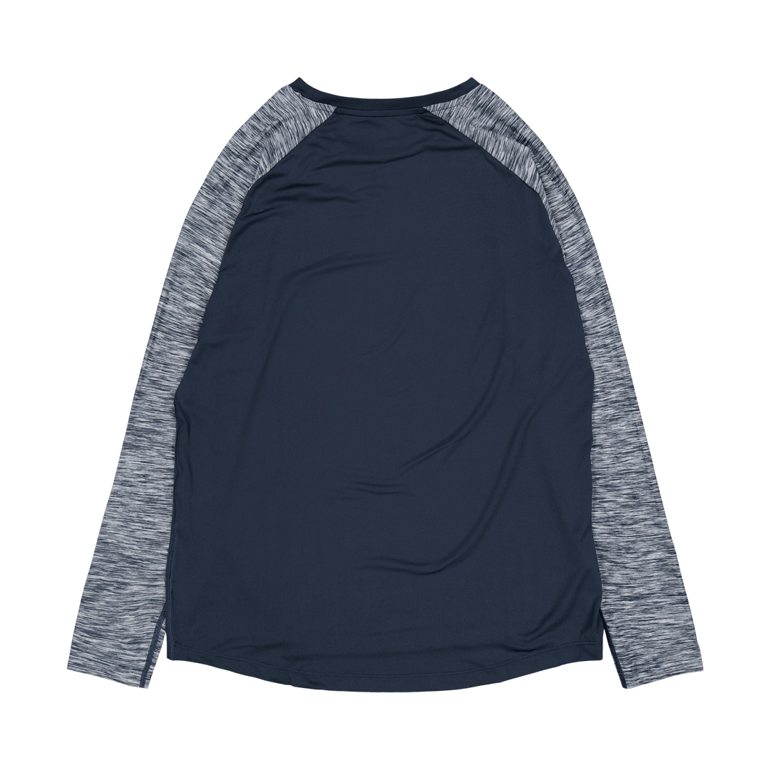 Raglan Langarm Blau