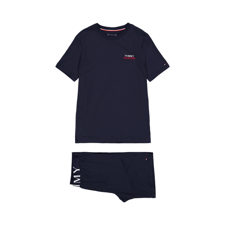 Organic Cotton Short Pyjamas W Blue