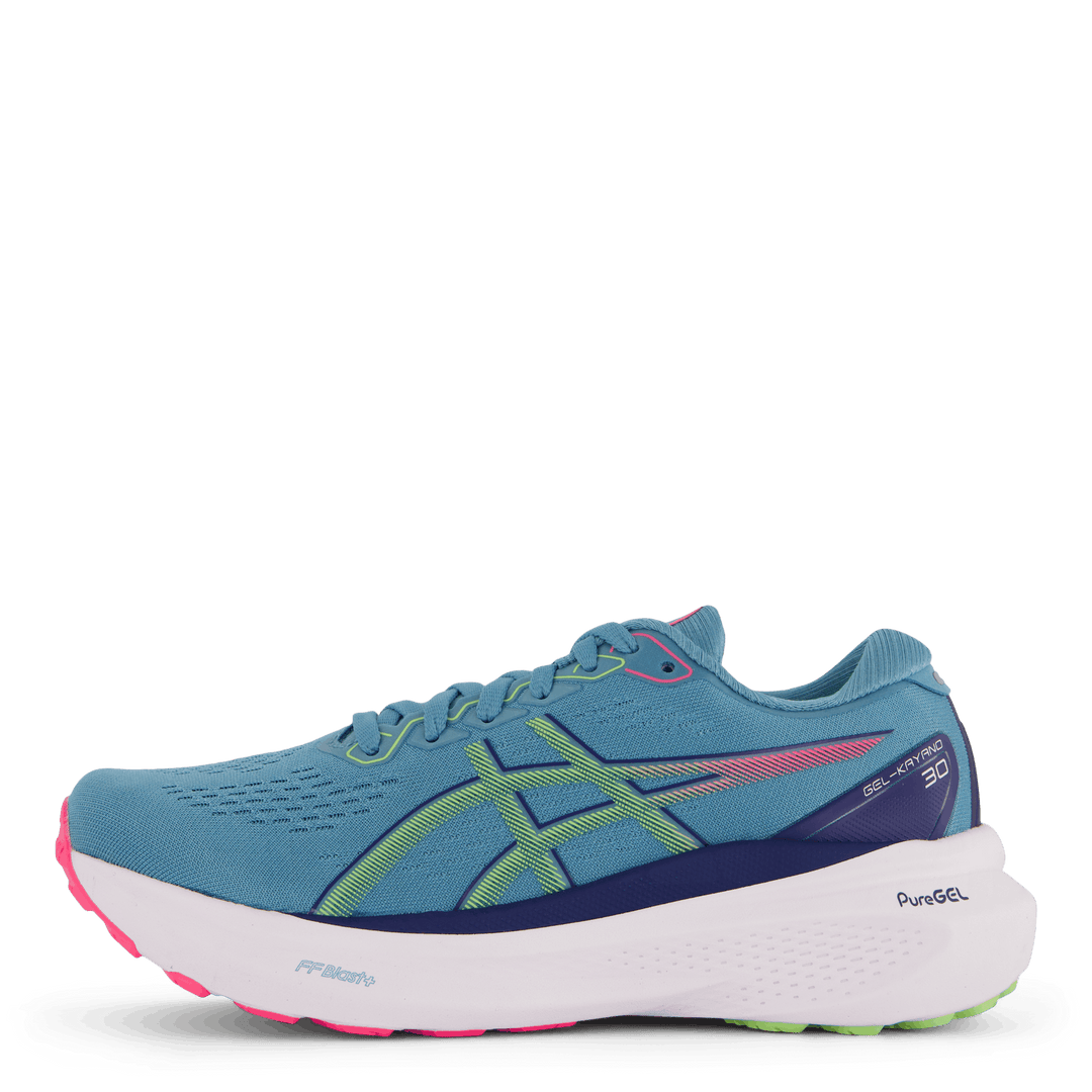 Gel-kayano 30 Gris Blue/ Lime Green
