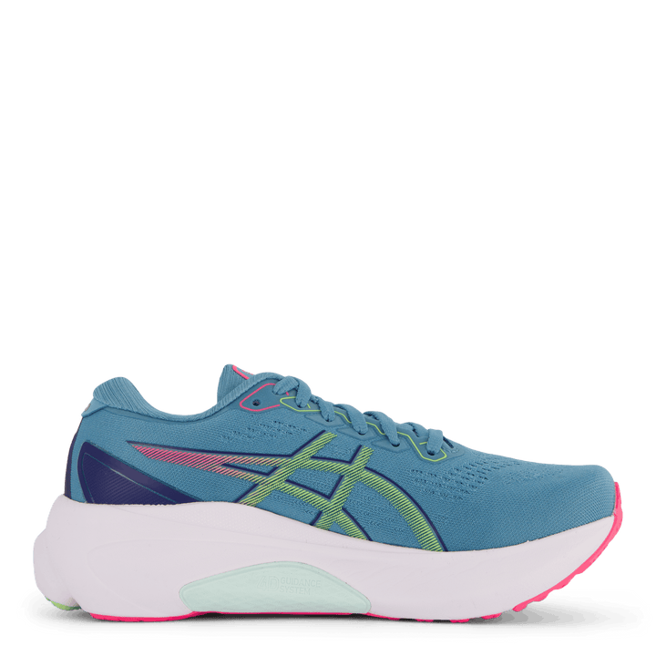 Gel-kayano 30 Gris Blue/ Lime Green