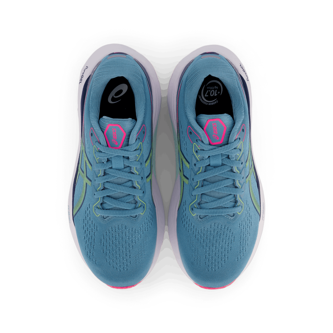 Gel-kayano 30 Gris Blue/ Lime Green