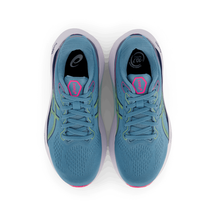 Gel-kayano 30 Gris Blue/ Lime Green