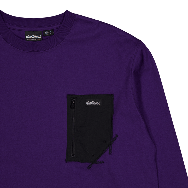 Long Tee-shirt Pocket Purple