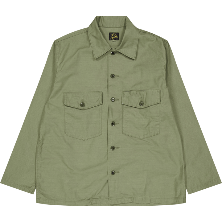 Košile L/s Fatigue - Back Satee A-olive