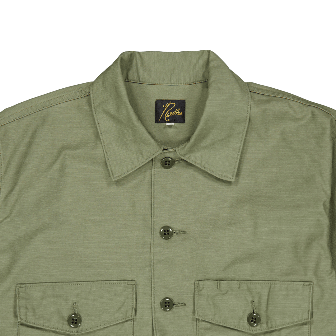 Košile L/s Fatigue - Back Satee A-olive