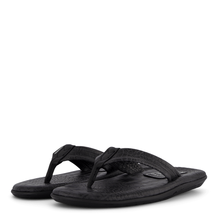Nh X Island Slipper . Leather  Black