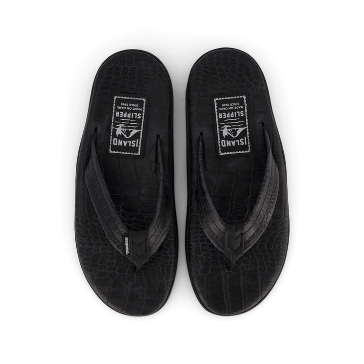 Nh X Island Slipper . Leather  Black