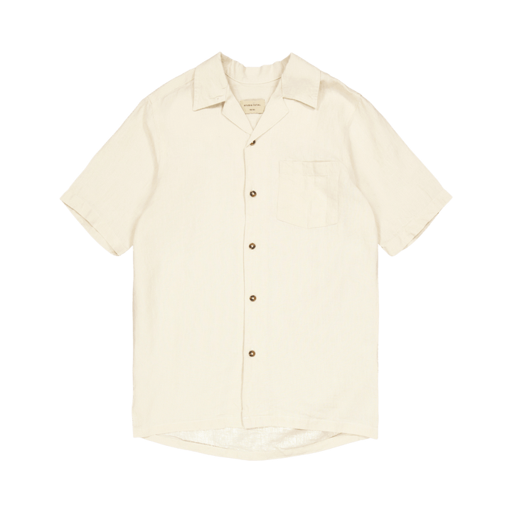 Linen Camp Shirt Ecru
