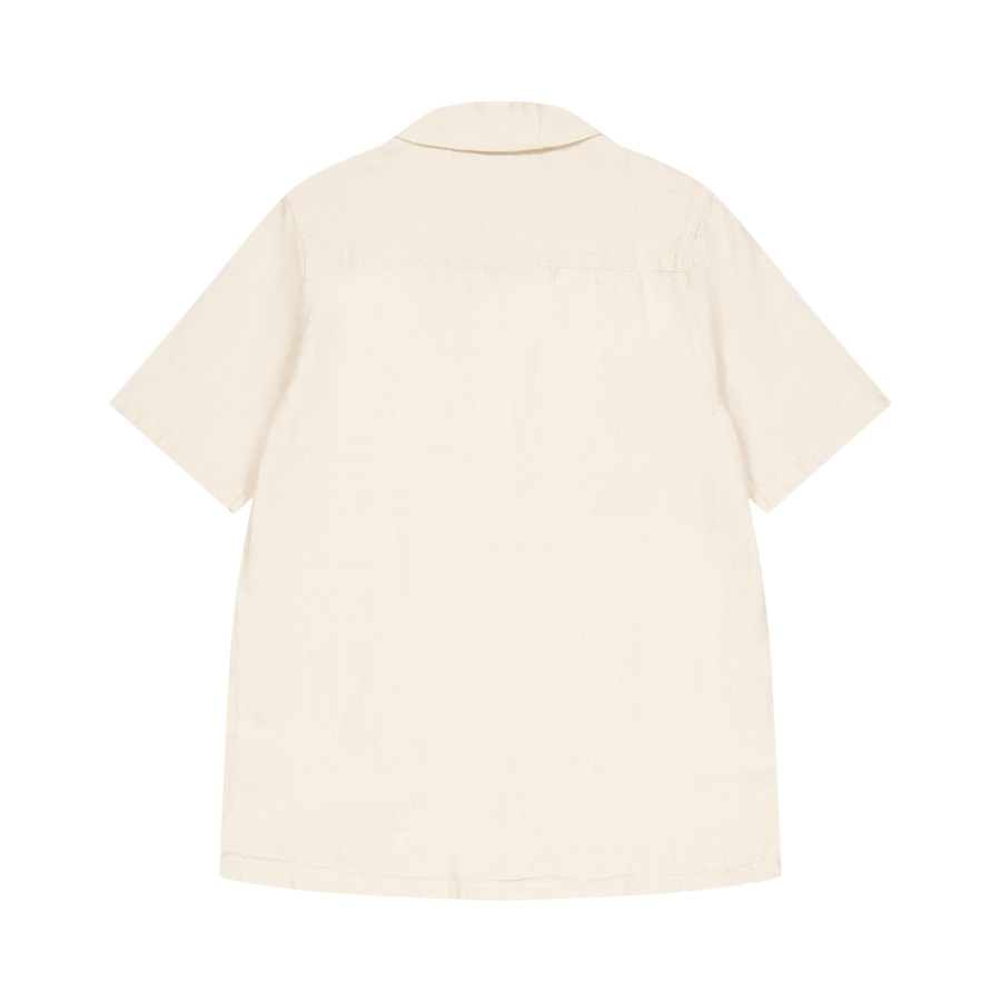 Linen Camp Shirt Ecru