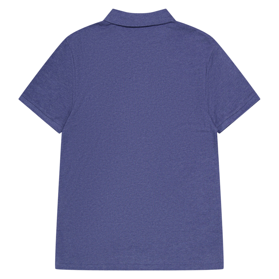 Custom Slim Fit Mesh Polo Shirt Navy Heather