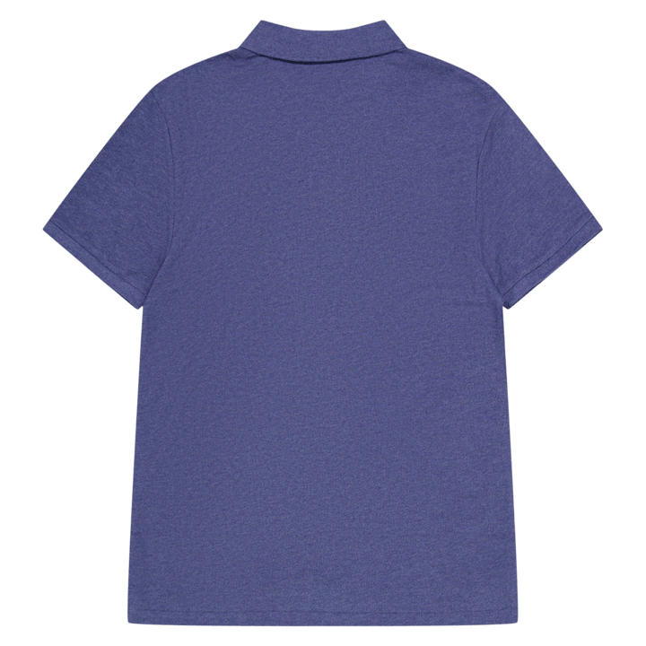 Custom Slim Fit Mesh Polo Shirt Navy Heather