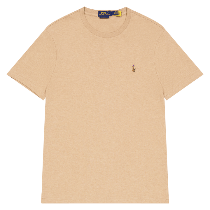 Vlastní tričko Slim Fit z měkké bavlny Classic Camel Heather