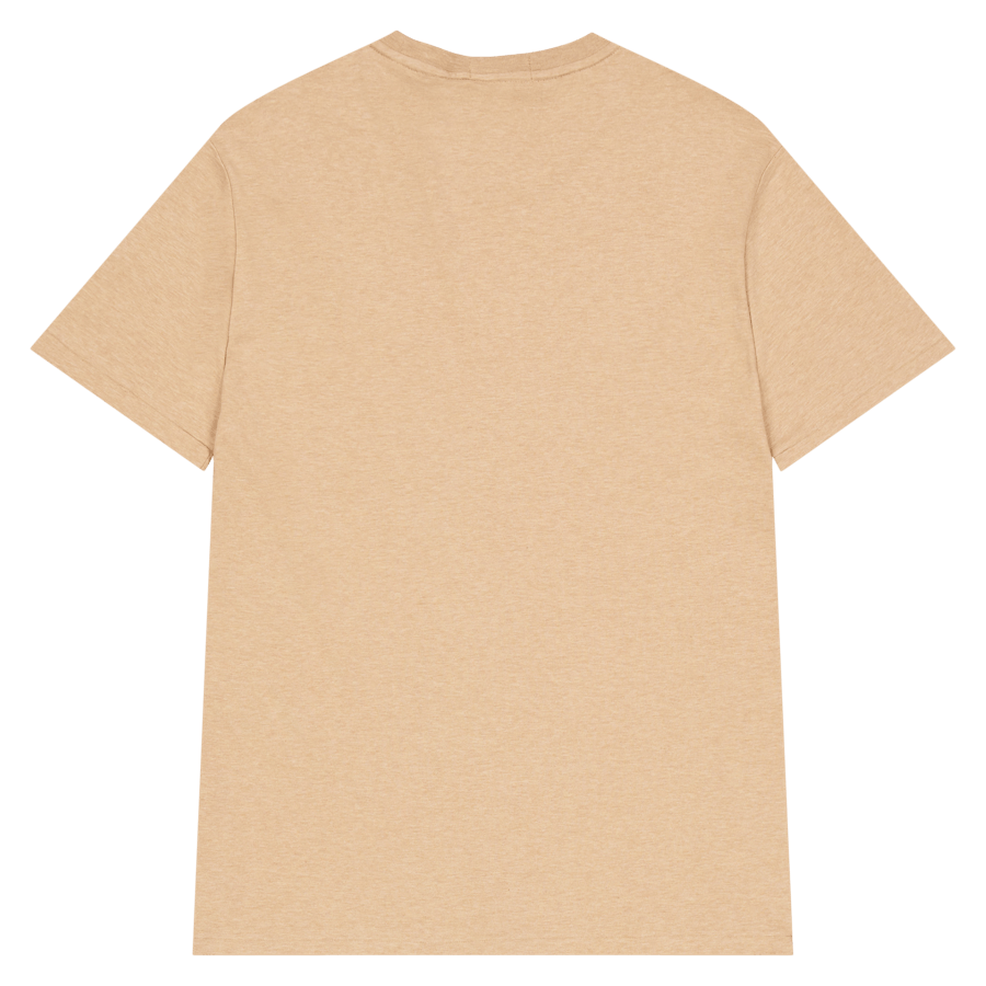 Vlastní tričko Slim Fit z měkké bavlny Classic Camel Heather
