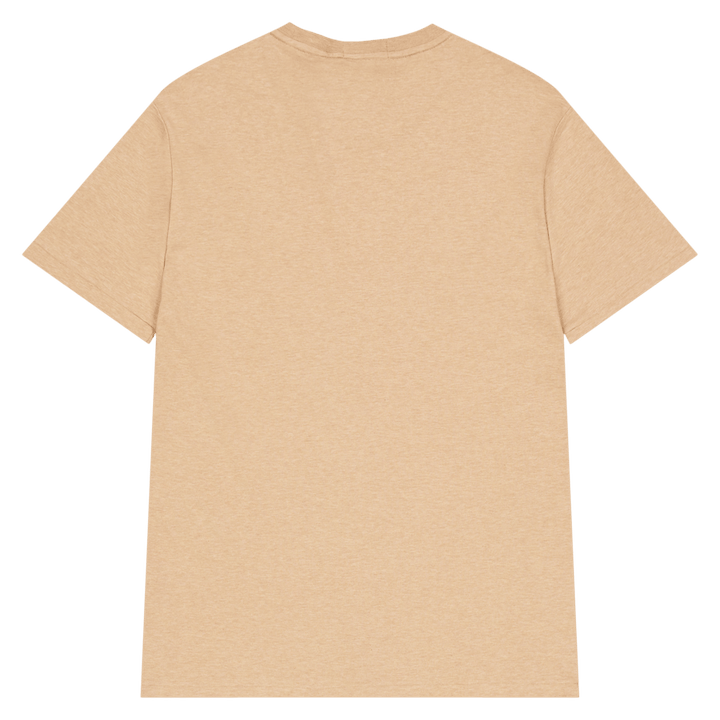Vlastní tričko Slim Fit z měkké bavlny Classic Camel Heather
