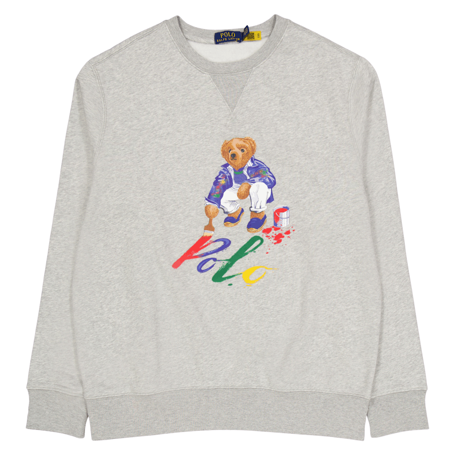 Polo Bear Fleece Sweatshirt Cr23 Andover Htr Paint Bear