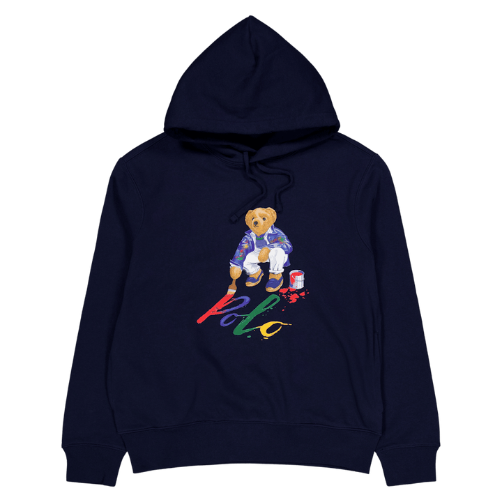 Polo Bear Fleece Hoodie Cruise Navy Paint Bear