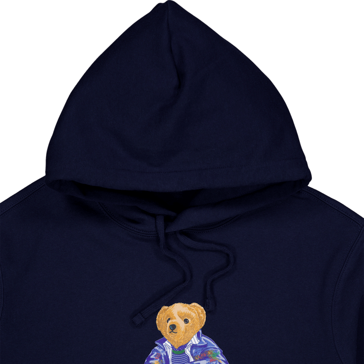 Polo Bear Fleece Hoodie Cruise Navy Paint Bear