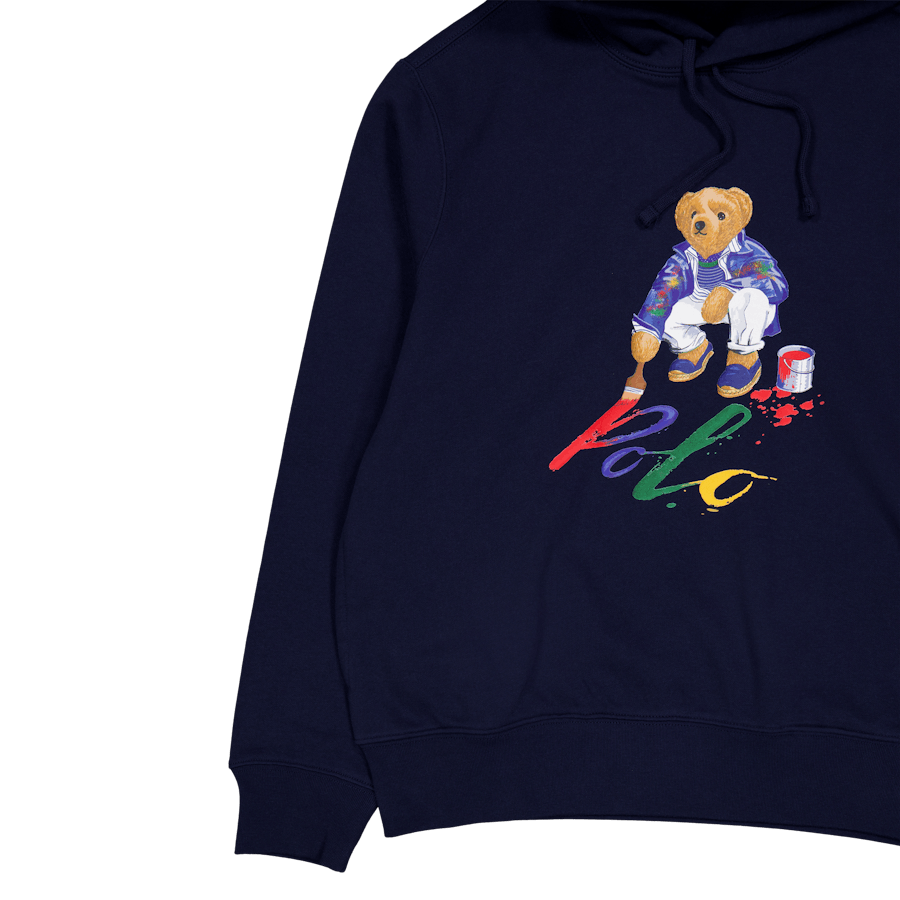 Polo Bear Fleece Hoodie Cruise Navy Paint Bear