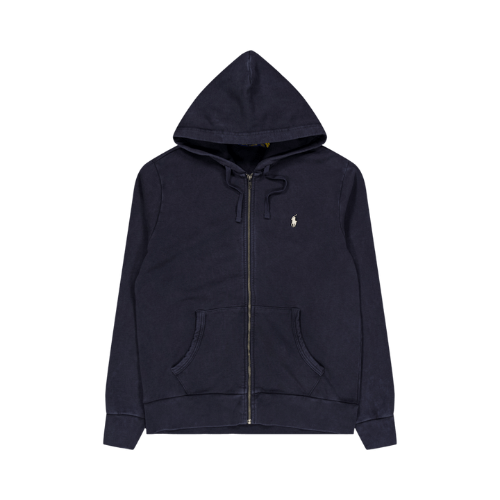 Loopback Terry Full-Zip Hoodie Faded Black Canvas