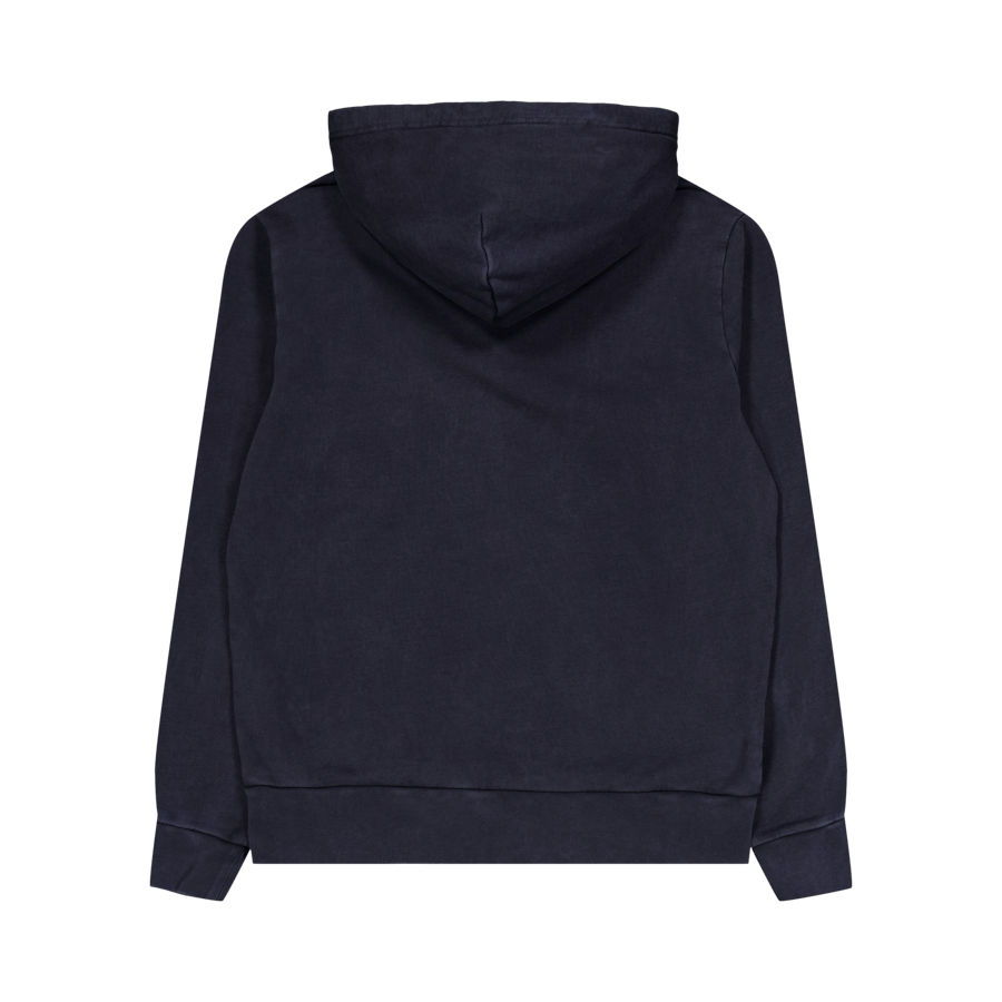 Loopback Terry Full-Zip Hoodie Faded Black Canvas