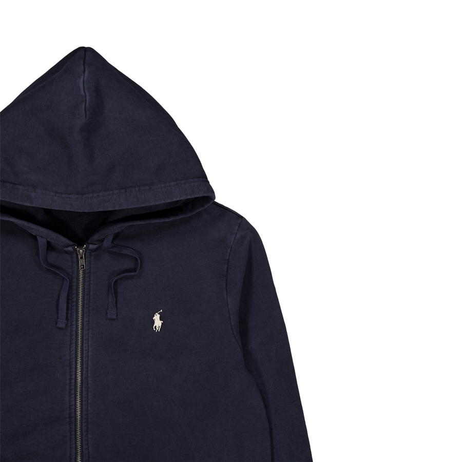 Loopback Terry Full-Zip Hoodie Faded Black Canvas