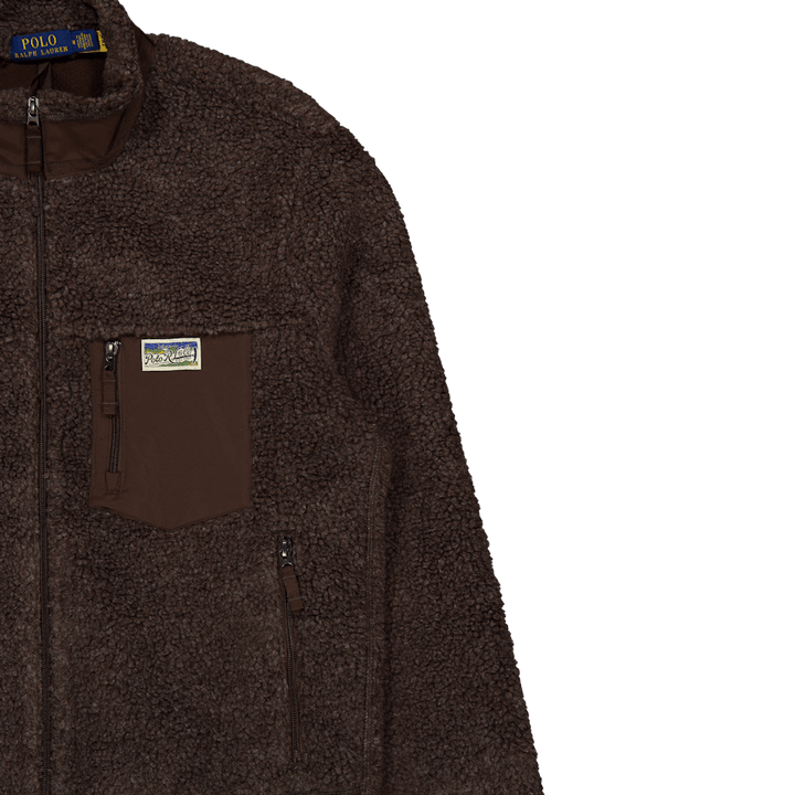 Polo Ralph Lauren Bonded Hi-pile Fullzip Jacket Dark Beech Marl