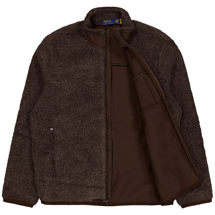 Polo Ralph Lauren Bonded Hi-pile Fullzip Jacket Dark Beech Marl