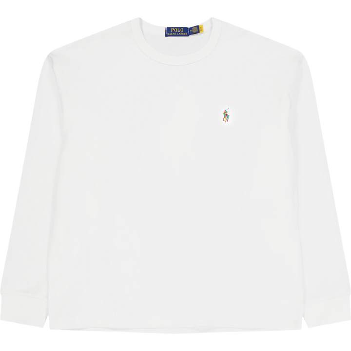 Relaxed Fit Big Pony Jersey T-Shirt Vit