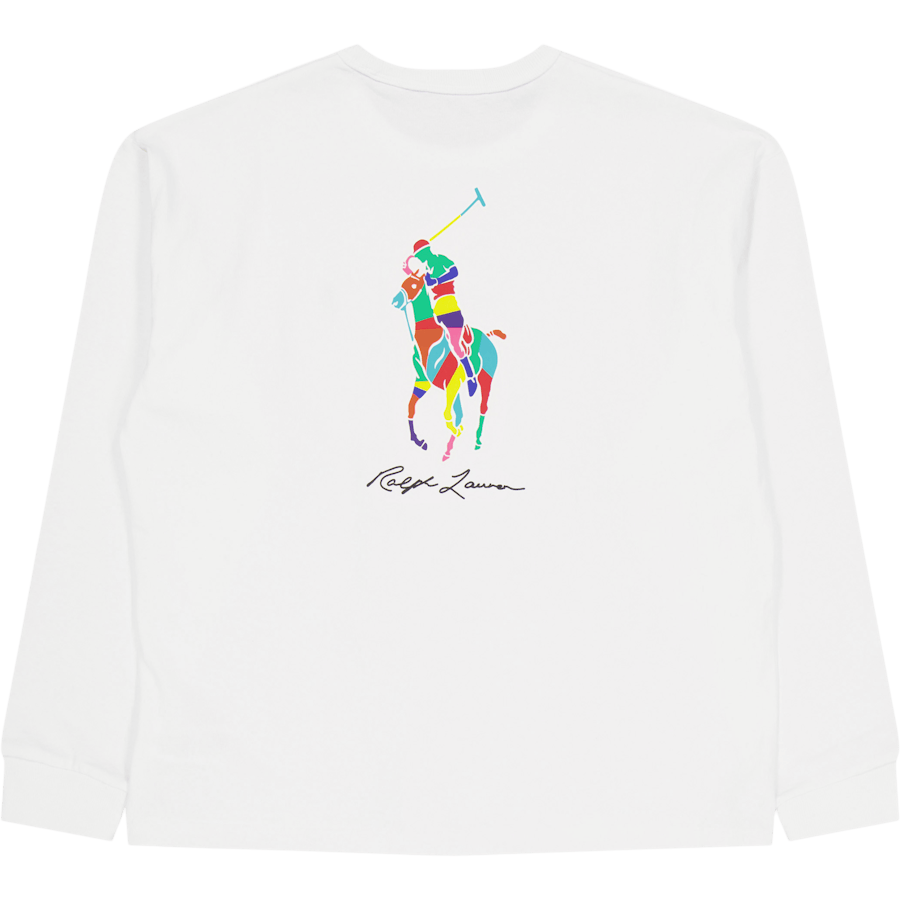 Relaxed Fit Big Pony Jersey T-Shirt Vit