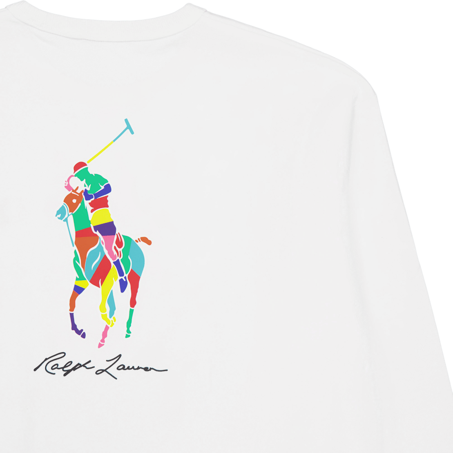 Relaxed Fit Big Pony Jersey T-Shirt Vit
