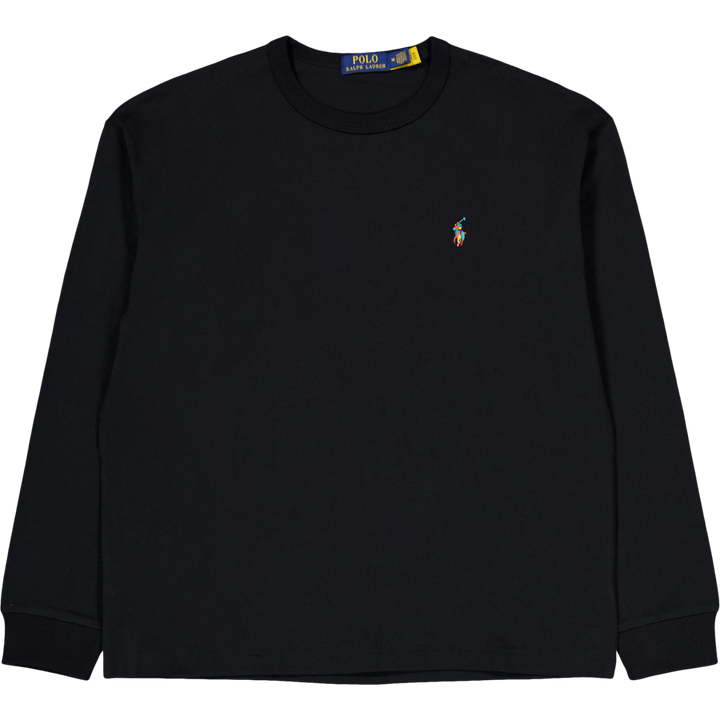 Relaxed Fit Big Pony Jersey T-Shirt Polo Schwarz