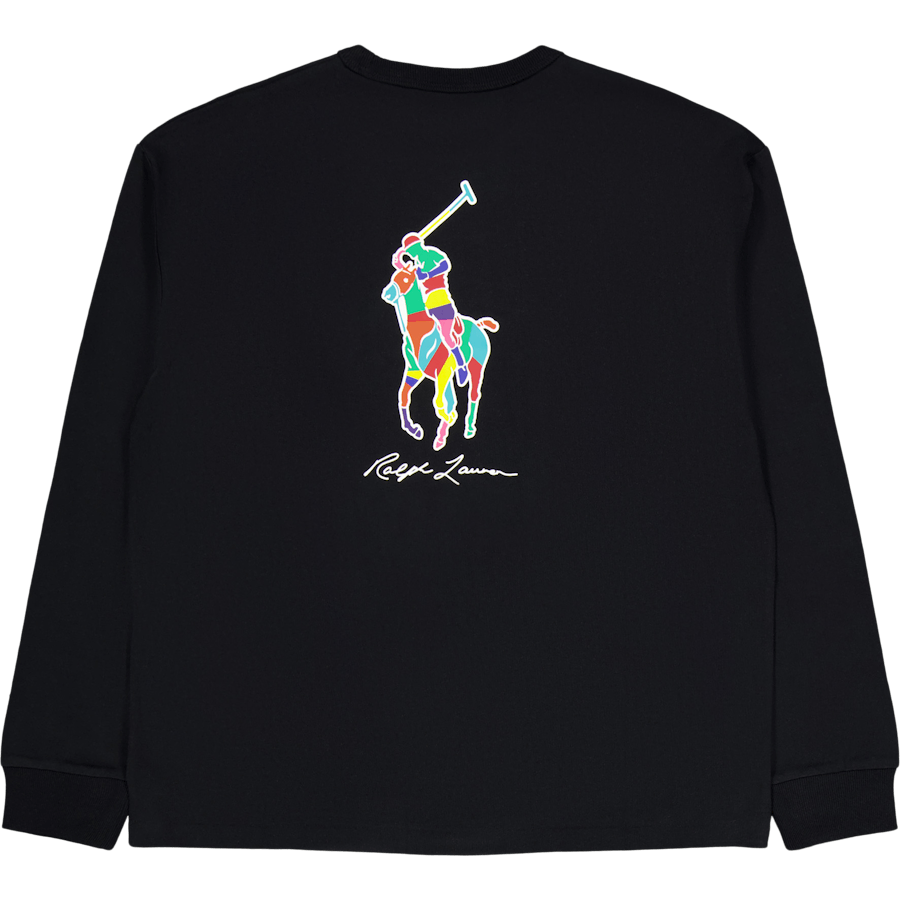 Relaxed Fit Big Pony Jersey T-Shirt Polo Schwarz