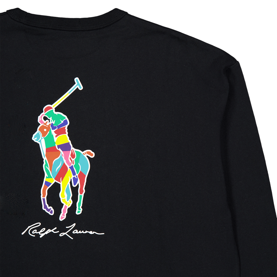 Relaxed Fit Big Pony Jersey T-Shirt Polo Schwarz