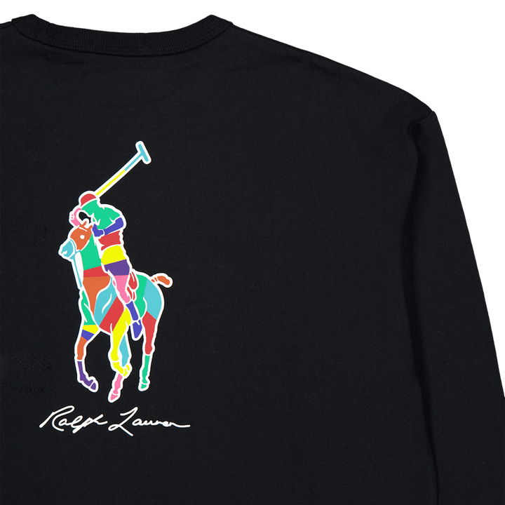Relaxed Fit Big Pony Jersey T-Shirt Polo Schwarz